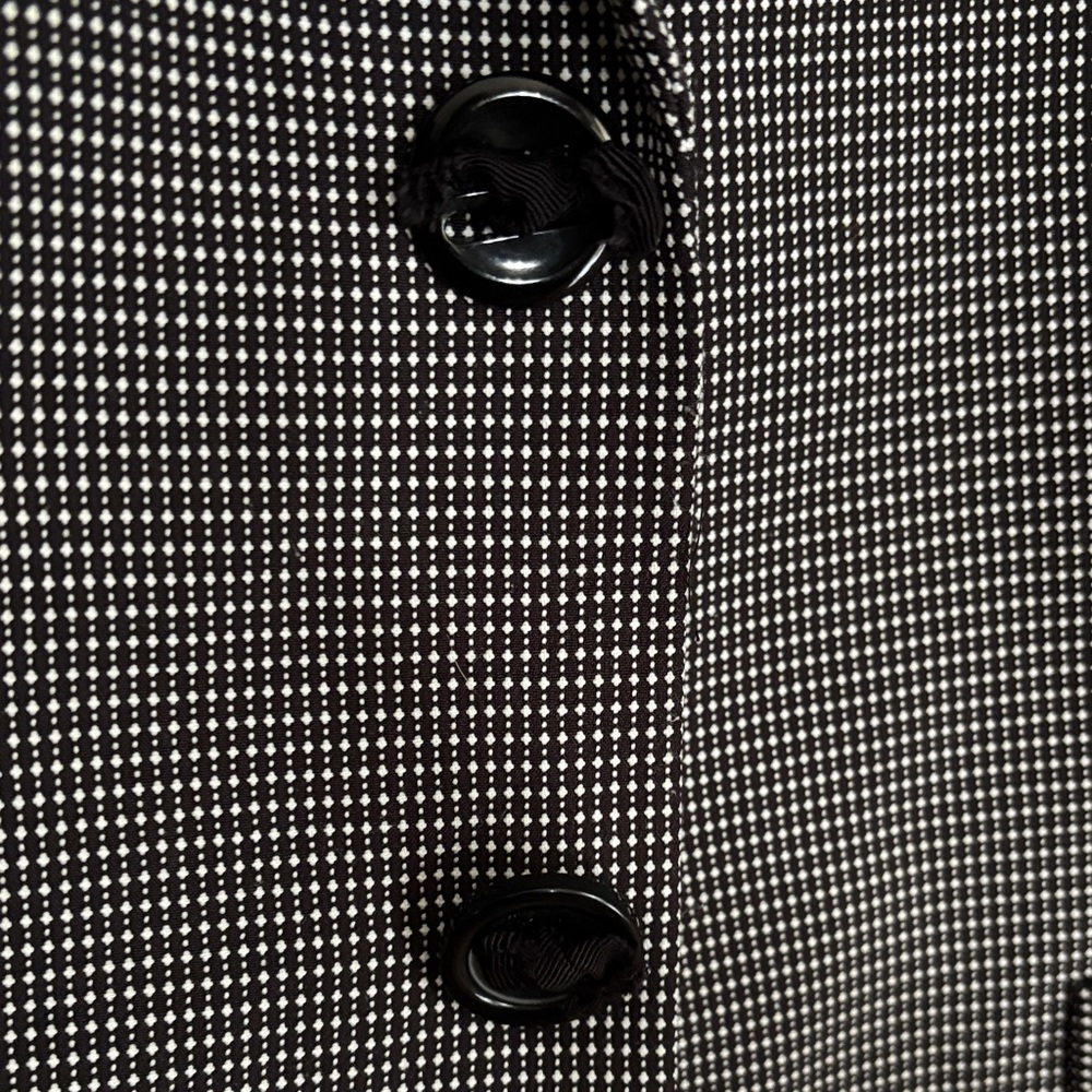 Tahari Arthur S. Levine Black and White Blazer 3/4 Length Cuffed Sleeve Womens 8 - Picture 5 of 6
